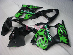 Factory Style - Green Black Fairings and Bodywork For 2000-2002 NINJA ZX-6R #LF6156