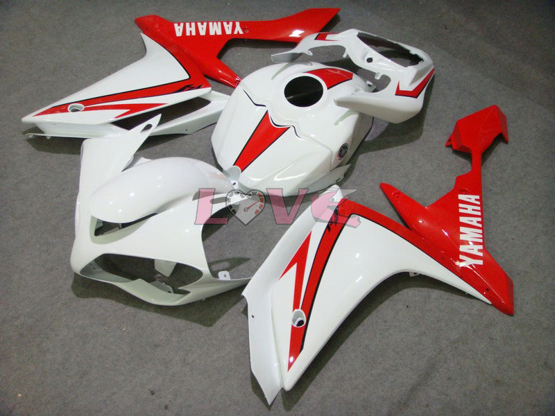 Santander - Red White Fairings and Bodywork For 2007-2008 YZF-R1 #LF6949