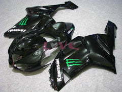 Monster - Green Black Fairings and Bodywork For 2007-2008 NINJA ZX-6R #LF5901