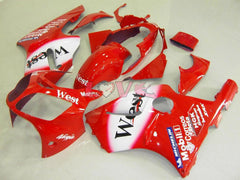 West - Red White Fairings and Bodywork For 2000-2001 NINJA ZX-12R #LF4865