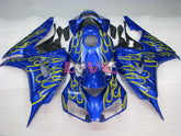 Flame - Yellow Blue Fairings and Bodywork For 2006-2007 CBR1000RR #LF7226