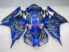 Flame - Yellow Blue Fairings and Bodywork For 2006-2007 CBR1000RR #LF7226