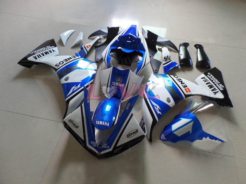 Factory Style - Blue White Fairings and Bodywork For 2012-2014 YZF-R1 #LF4583