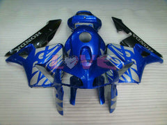 Flame - Blue Black Fairings and Bodywork For 2005-2006 CBR600RR #LF7579