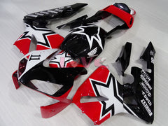 Customize - Red White Black Fairings and Bodywork For 2003-2004 CBR600RR #LF4456