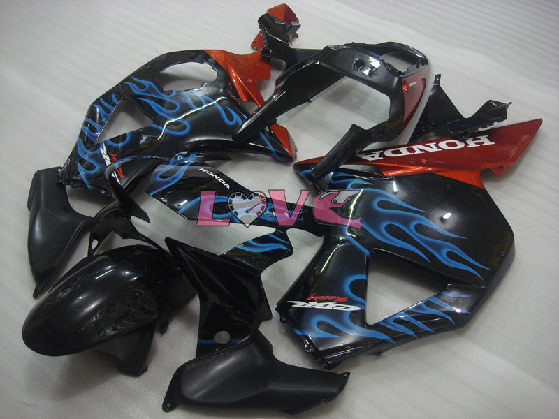 Flame - Blue Black Fairings and Bodywork For 2002-2003 CBR954RR #LF5194