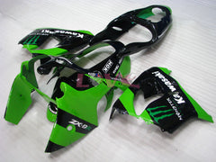 Monster - Green Black Fairings and Bodywork For 2000-2001 NINJA ZX-9R #LF4916