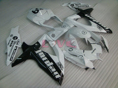Jordan - White Black Fairings and Bodywork For 2008-2010 GSX-R600 #LF3968