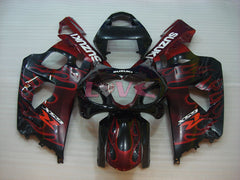 Flame - Red Black Fairings and Bodywork For 2004-2005 GSX-R600 #LF6651