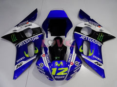 Monster - Blue White Black Fairings and Bodywork For 1998-2002 YZF-R6 #LF3353