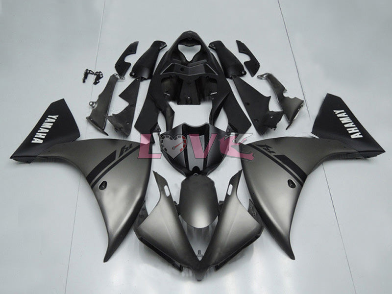 Others - Black Grey Matte Fairings and Bodywork For 2012-2014 YZF-R1 #LF4580