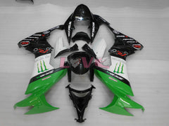 Monster - Green White Black Fairings and Bodywork For 2008-2010 NINJA ZX-10R #LF3255