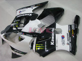 Monster - White Black Fairings and Bodywork For 2000-2001 NINJA ZX-12R #LF3243