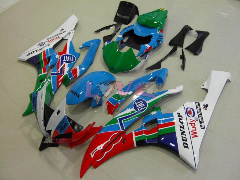 DUNLOP FIAT MOTUL - Multicolour Fairings and Bodywork For 2006-2007 YZF-R6 #LF6899