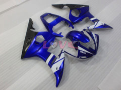 Factory Style - Blue White Black Fairings and Bodywork For 2005 YZF-R6 #LF3522