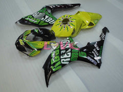 Rossi - Yellow Black Fairings and Bodywork For 2006-2007 CBR1000RR #LF4382