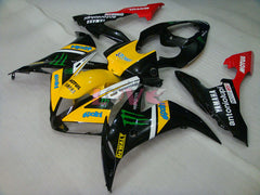 Monster MOTUL - Yellow Black Fairings and Bodywork For 2004-2006 YZF-R1 #LF6996