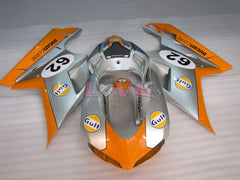 Gulf - Orange Silver Fairings and Bodywork For 2007-2009 1098 #LF3135