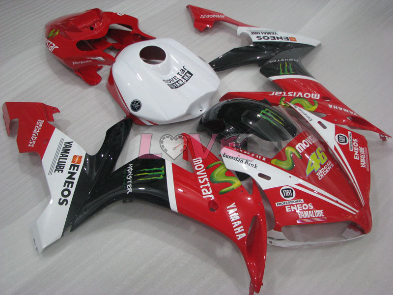 Monster - Red White Black Fairings and Bodywork For 2004-2006 YZF-R1 #LF3698