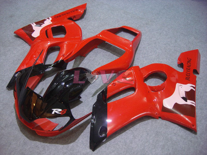 Factory Style - Red Black Fairings and Bodywork For 1998-2002 YZF-R6 #LF6825