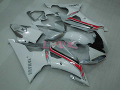 Factory Style - White Silver Fairings and Bodywork For 2008-2016 YZF-R6 #LF3413