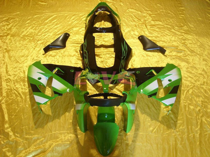 Nakano - Green Black Fairings and Bodywork For 2000-2001 NINJA ZX-9R #LF4909
