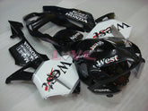 West - White Black Fairings and Bodywork For 2003-2004 CBR600RR #LF5362
