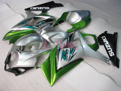 Factory Style - Green Silver Fairings and Bodywork For 2007-2008 GSX-R1000 #LF3825