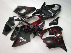 Flame - Red Black Fairings and Bodywork For 2000-2001 NINJA ZX-9R #LF4920