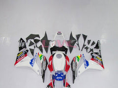 Eurobet - White Red Silver Fairings and Bodywork For 2007-2008 CBR600RR #LF7601