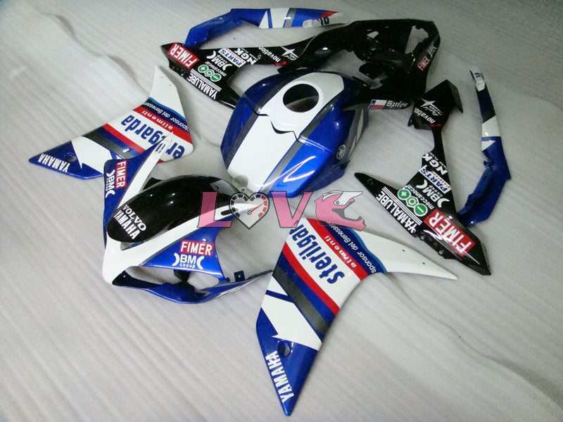 Sterilgarda - Blue White Fairings and Bodywork For 2007-2008 YZF-R1 #LF6947