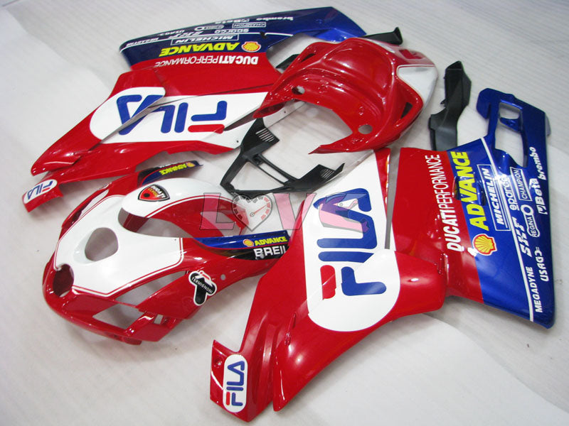FILA - Red Blue Fairings and Bodywork For 2003-2004 749 #LF5737