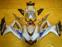 Factory Style - White Silver Fairings and Bodywork For 2008-2010 GSX-R750 #LF6424