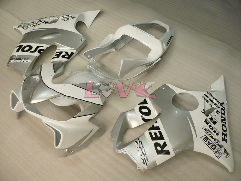 Repsol - White Silver Fairings and Bodywork For 2001-2003 CBR600F4i #LF7636