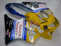 Nastro Azzurro - Yellow White Black Fairings and Bodywork For 1999-2000 CBR600F4 #LF4517