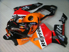 Repsol - Orange Black Fairings and Bodywork For 2003-2004 CBR600RR #LF5337