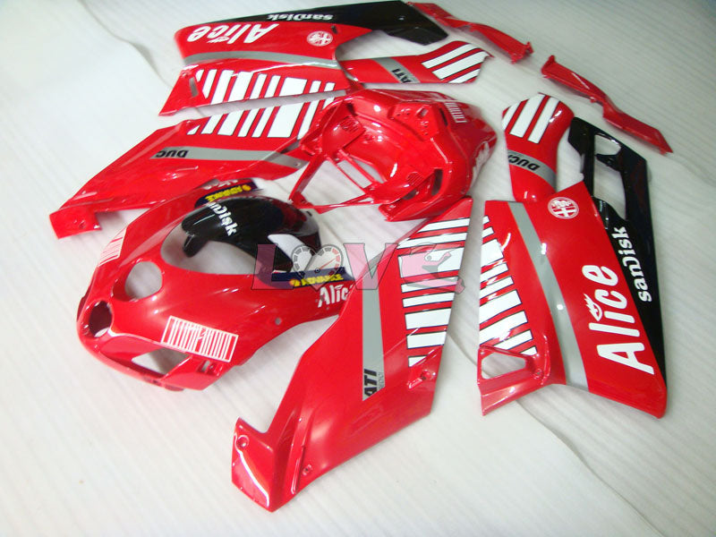 Alice - Red Black Fairings and Bodywork For 2005-2006 999 #LF5501
