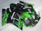 Nakano - Green Black Fairings and Bodywork For 2003-2004 NINJA ZX-6R #LF3315