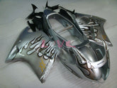 Flame - Black Silver Fairings and Bodywork For 1996-2007 CBR1100XX #LF5134