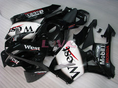West - White Black Fairings and Bodywork For 2003-2004 CBR600RR #LF4450