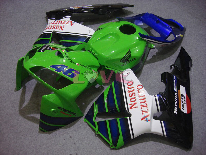 Nastro Azzurro - Green Black Fairings and Bodywork For 2005-2006 CBR600RR #LF7550