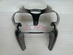Flame - White Black Fairings and Bodywork For 2000-2002 NINJA ZX-6R #LF6146