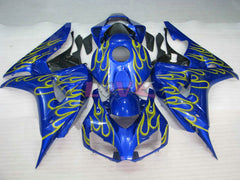 Flame - Yellow Blue Fairings and Bodywork For 2006-2007 CBR1000RR #LF7244