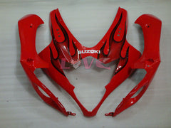 Flame - Red Black Fairings and Bodywork For 2005-2006 GSX-R1000 #LF5898