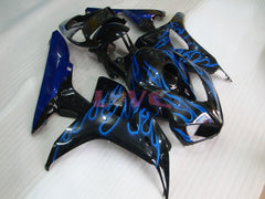 Flame - Blue Black Fairings and Bodywork For 2006-2007 CBR1000RR #LF7232