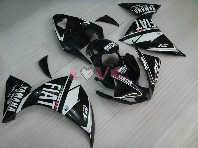 FIAT MOTUL - White Black Fairings and Bodywork For 2009-2011 YZF-R1 #LF6943