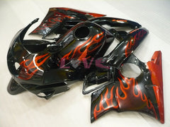 Flame - Red Black Fairings and Bodywork For 1991-1994 CBR600F2 #LF4549