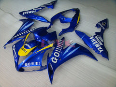 GO!!!!!!! MOTUL - Yellow Blue Fairings and Bodywork For 2004-2006 YZF-R1 #LF6999