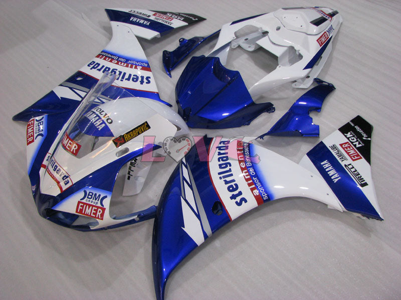 Sterilgarda - Blue White Fairings and Bodywork For 2009-2011 YZF-R1 #LF3641