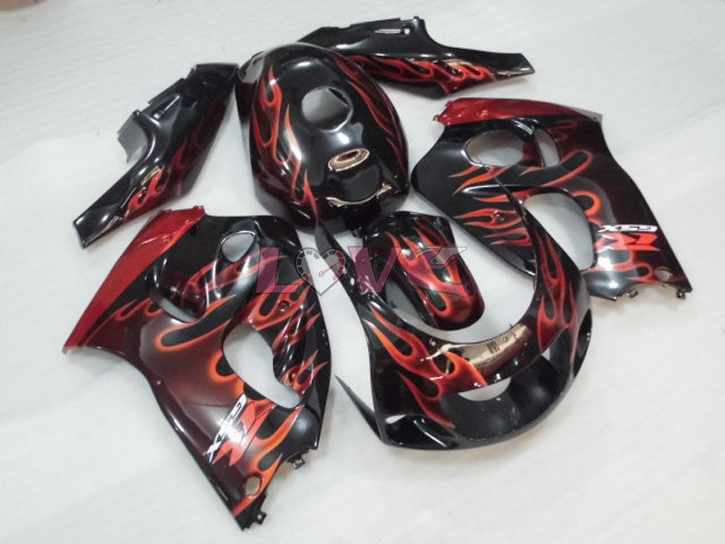 Flame - Orange Black Fairings and Bodywork For 1996-1999 GSX-R750 #LF4290